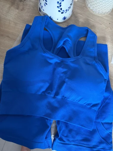 2 Pcs Shortswear Fitness Sleeveless Workout Suit photo review