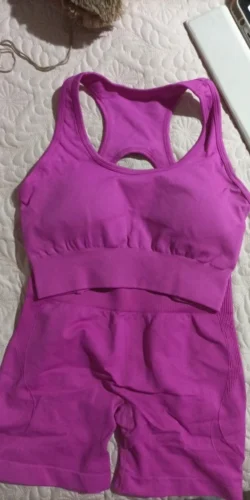 2 Pcs Shortswear Fitness Sleeveless Workout Suit photo review