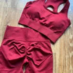 2 Pcs Shortswear Fitness Sleeveless Workout Suit photo review