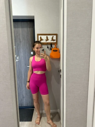 2 Pcs Shortswear Fitness Sleeveless Workout Suit photo review