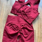 2 Pcs Shortswear Fitness Sleeveless Workout Suit photo review